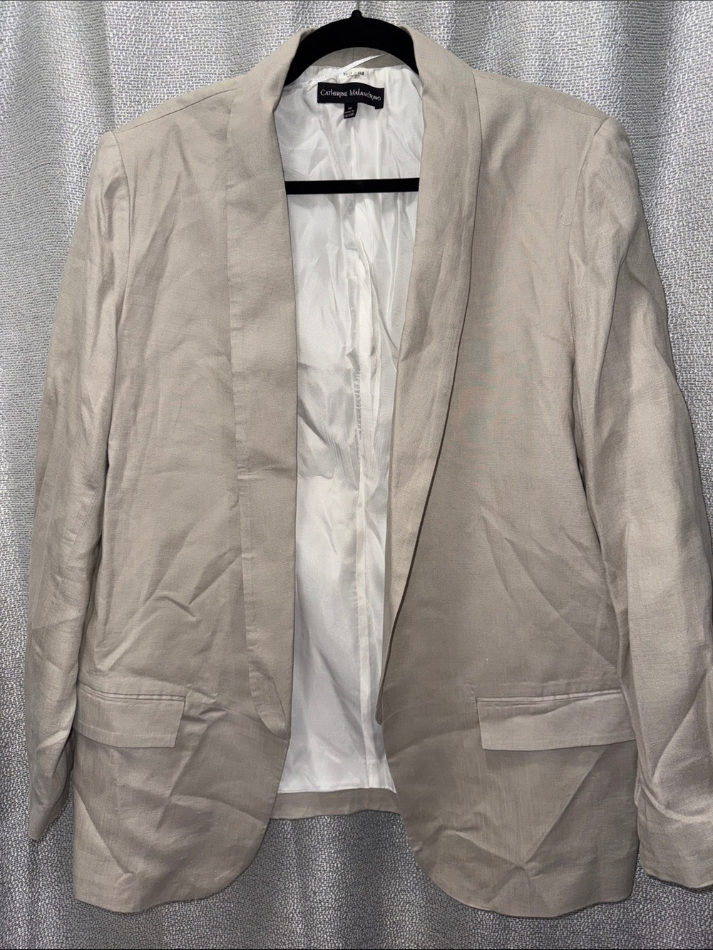 Catherine Malandrino Light Beige Linen Jacket